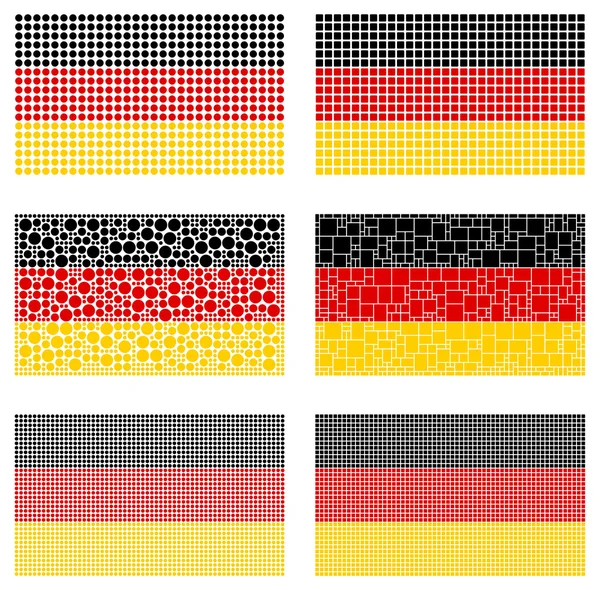 Mosaïque Allemagne drapeau mis — Image vectorielle