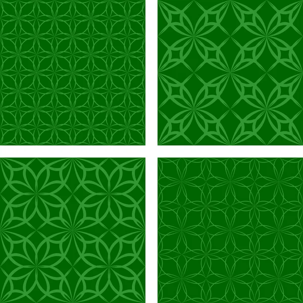 Green seamless triangle pattern set — Stock Vector © davidzydd 53909099