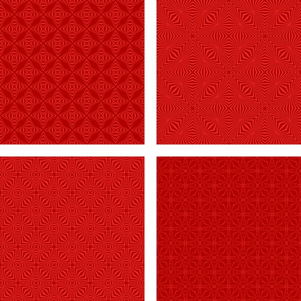 Rote nahtlose Muster Hintergrund-Set — Stockvektor
