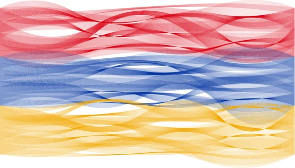 Drapeau de la ligne des vagues de Arménie — Image vectorielle