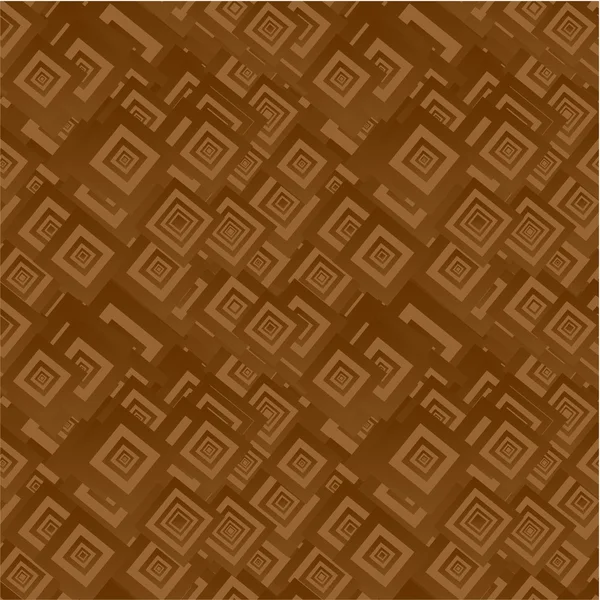 Brown nahtlose quadratische Muster Hintergrund — Stockvektor