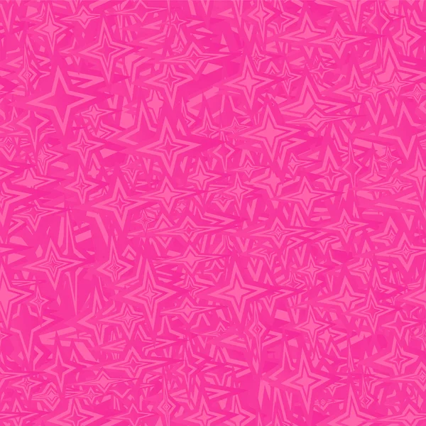 Fondo de patrón de estrella inconsútil rosa — Vector de stock