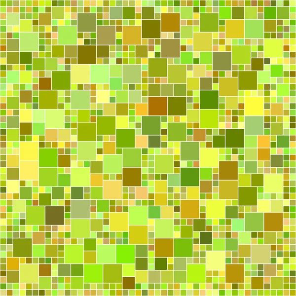 Grüne quadratische Pixel Mosaik Hintergrund — Stockvektor