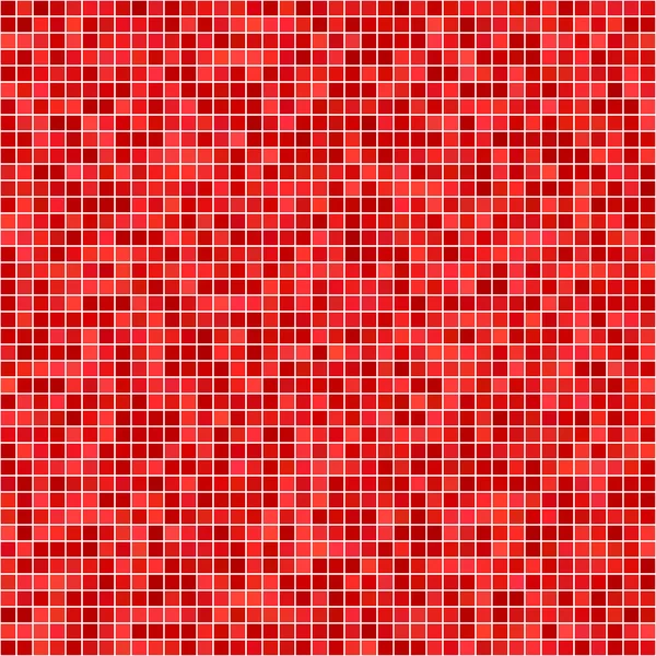 Red pixel mosaic background — Stock Vector