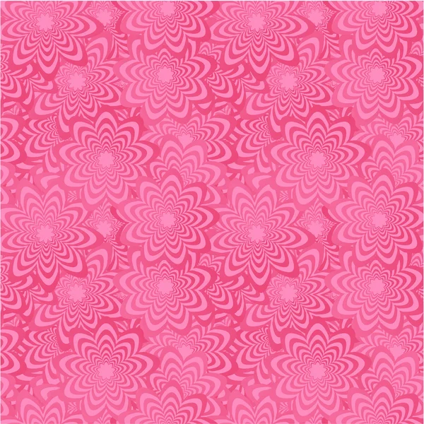 ピンクのシームレスな湾曲形状パターン背景 — ストックベクタ