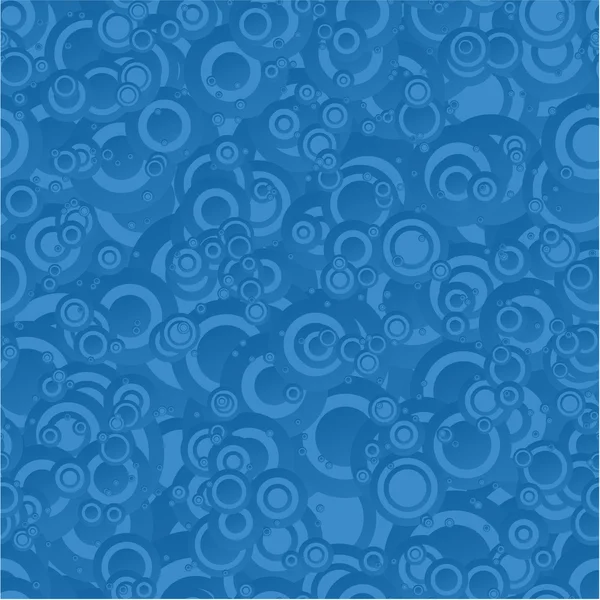 Fond bleu motif cercle sans couture — Image vectorielle