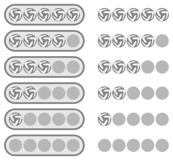 Sistema de clasificación de jugadores de fútbol — Vector de stock