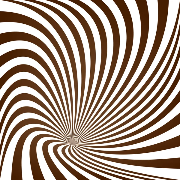 Brown striped vortex pattern background — Stock Vector
