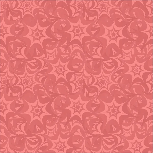 Coral seamless star pattern background — Stock Vector