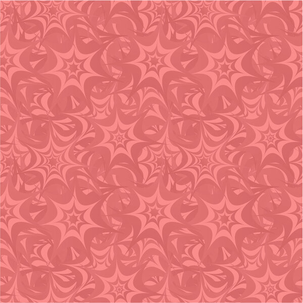 Coral seamless star pattern background