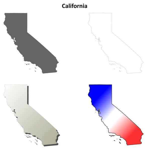 カリフォルニアの地図ストックベクター ロイヤリティフリーカリフォルニアの地図イラスト Depositphotos