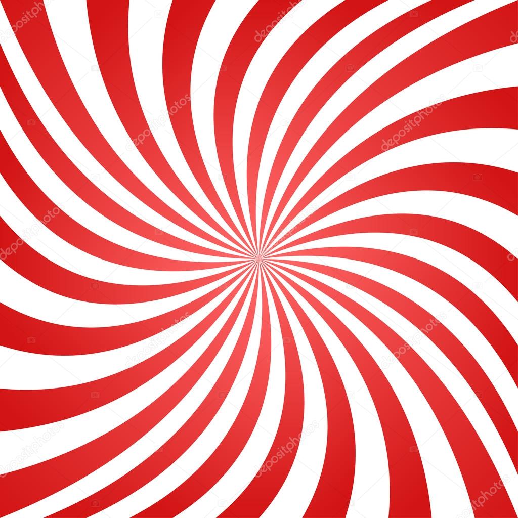 Red white spiral background