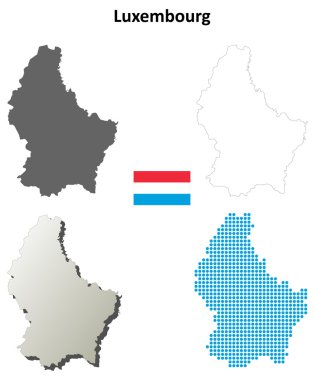 Lüksemburg ana hat haritası seti