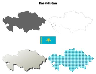 Kazakistan anahat harita seti