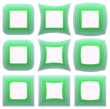 Renkli çerçeve koleksiyonu