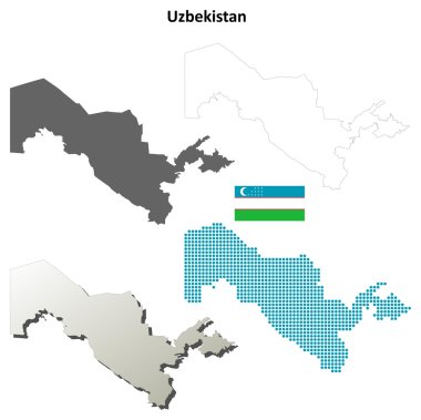 Özbekistan anahat harita seti