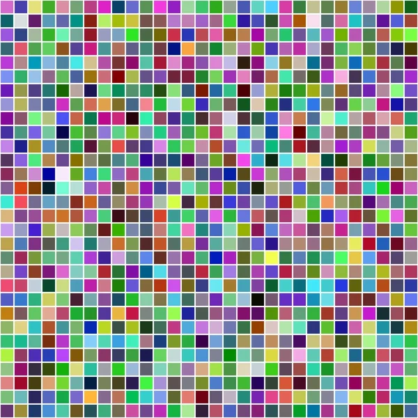 Многоцветный квадратный пиксельный мозаичный фон — стоковый вектор