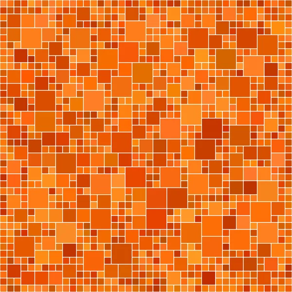 Laranja quadrado mosaico fundo — Vetor de Stock