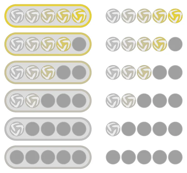 Sistema de clasificación de jugadores de fútbol — Vector de stock