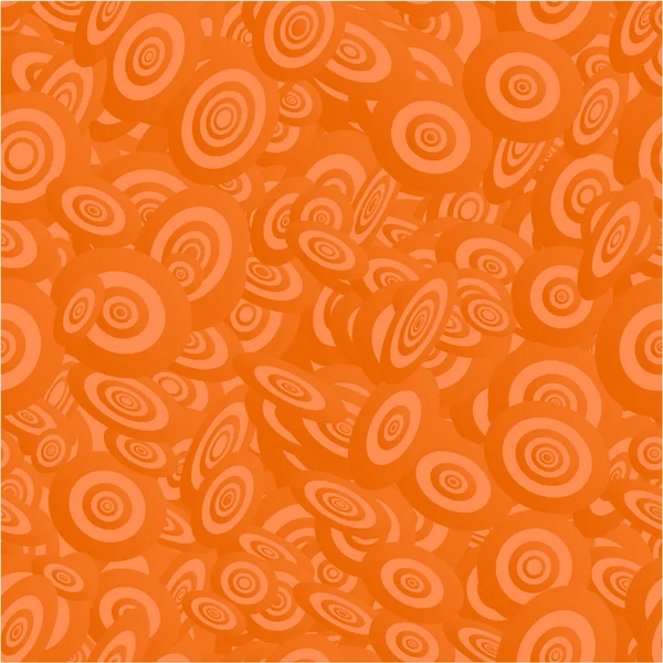 Orange seamless ellipse pattern background — Stock Vector