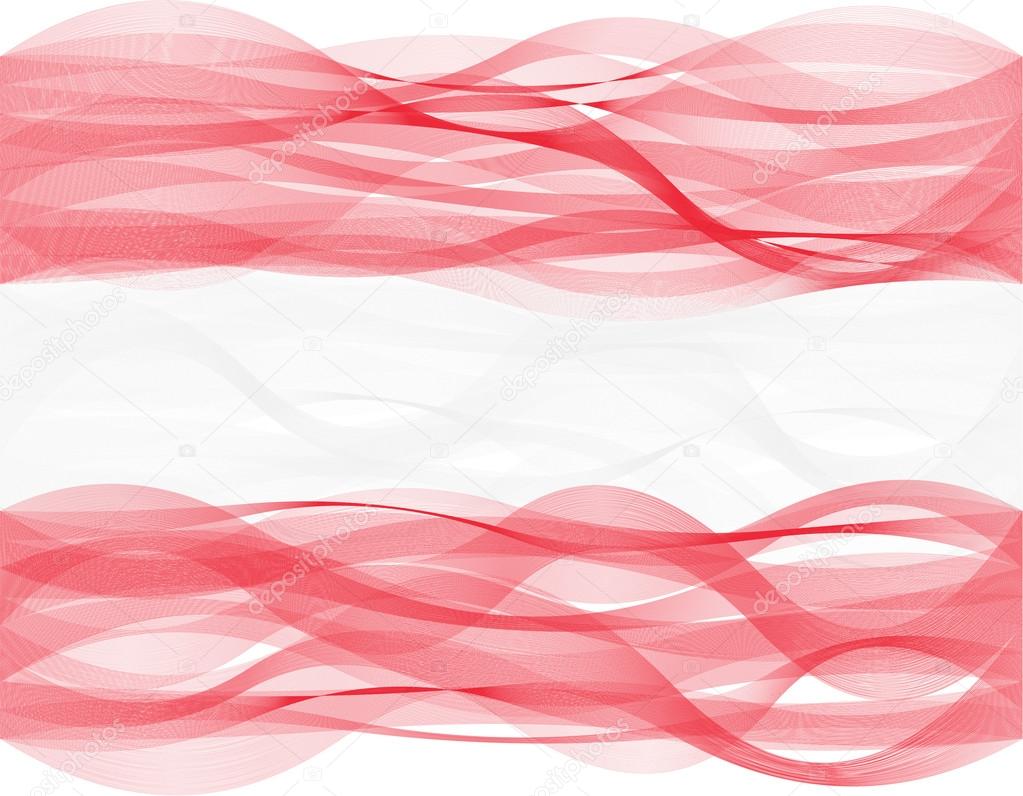 Wave line flag of Austria