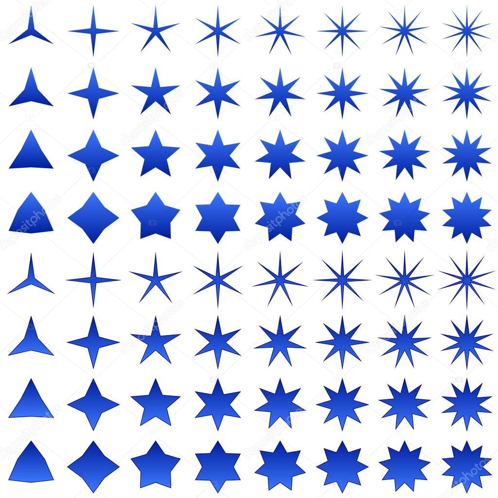 Blue star set