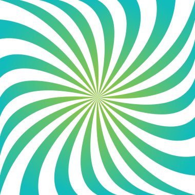 Mavi ve yeşil dönen ray girdap tasarım arka plan