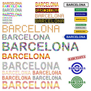 Barcelona metin tasarım kümesi