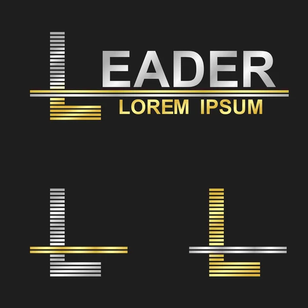 Lettera L (leader ) — Vettoriale Stock