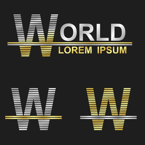 Γράμμα W (παγκόσμια) — Διανυσματικό Αρχείο
