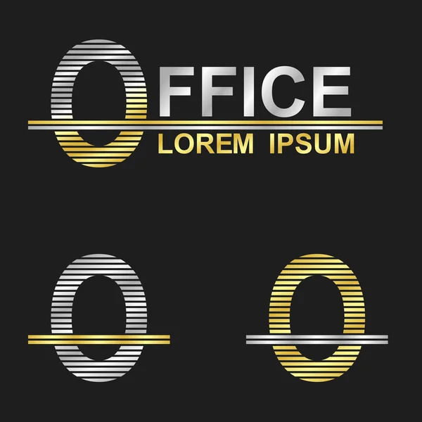 Letter O (office) — Stockvector