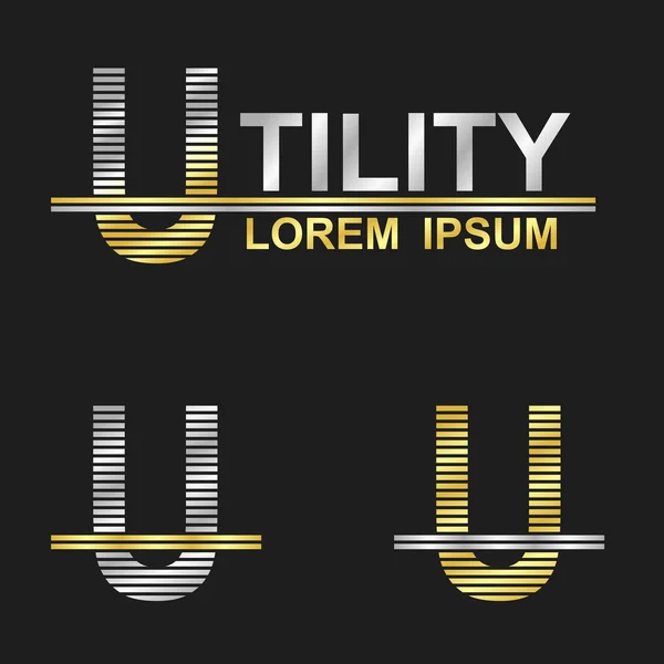 Lettre U (utilitaire) ) — Image vectorielle