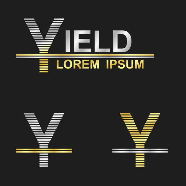 편지 Y (yield) — 스톡 벡터