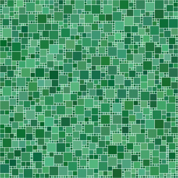 Verde sfondo mosaico quadrato — Vettoriale Stock