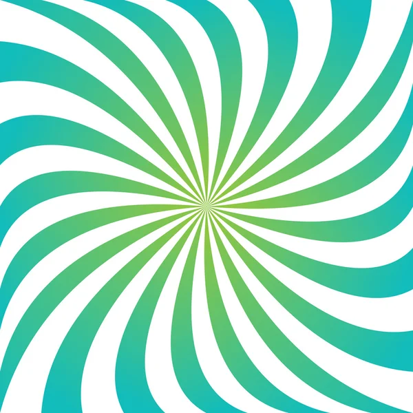 旋回線渦のデザインの水色と緑の背景 — ストックベクタ