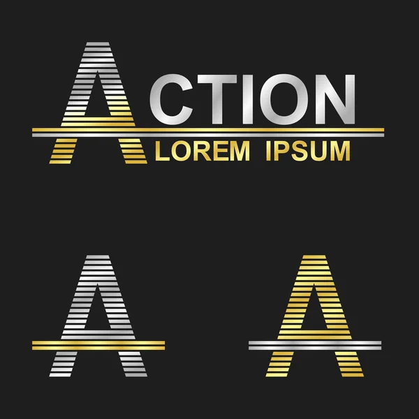 Lettre A (action ) — Image vectorielle