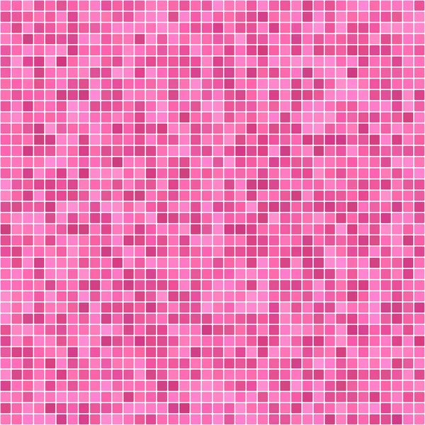 Pink pixel mosaico fundo — Vetor de Stock