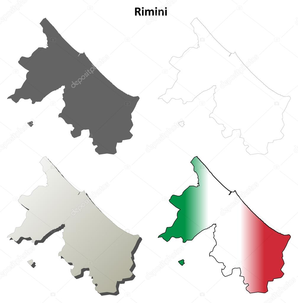 Rimini blank  map set