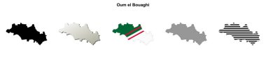 Oum el Bouaghi boş harita seti