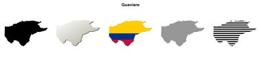 Guaviare boş ana hat haritası seti