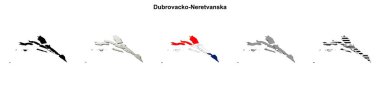 Dubrovacko-Neretvanska boş ana hat haritası ayarlandı