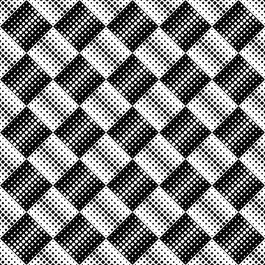 Kusursuz siyah-beyaz yuvarlak kare arkaplan tasarımı