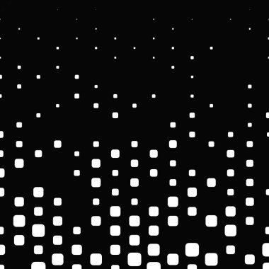 Geometrik rastgele kare arkaplan tasarımı - soyut monokrom vektör çizimi