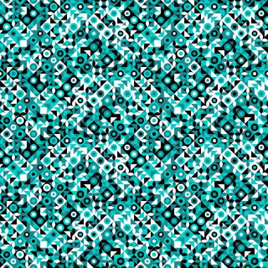 Dikişsiz soyut geometrik mozaik desen arka plan tasarımı