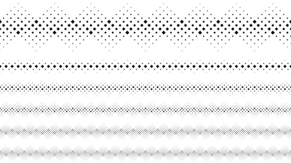 Soyut monokrom köşegen kare sayfa ayırıcıları- siyah ve beyaz vektör grafik tasarım elemanları