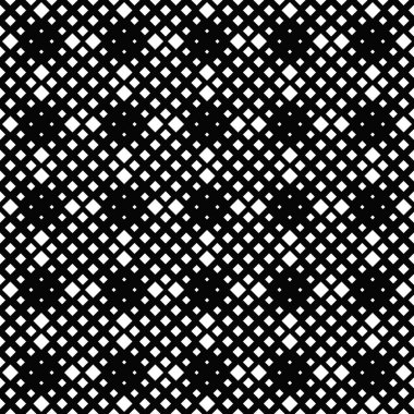 Dikişsiz kare desen arka plan - diyagonal kareler siyah ve beyaz soyut vektör tasarımı