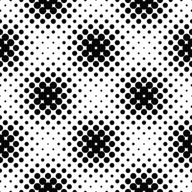 Geometrik noktasız nokta deseni arka planı - siyah ve beyaz soyut vektör tasarımı