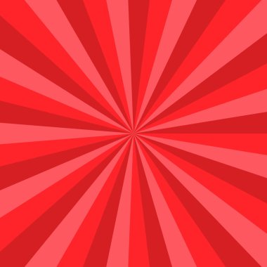 Geometrik kırmızı yıldız patlaması arkaplanı - soyut vektör grafiği