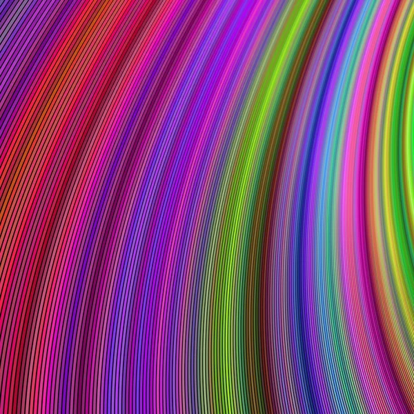 Multicolor curved stripe design background — Stock Vector