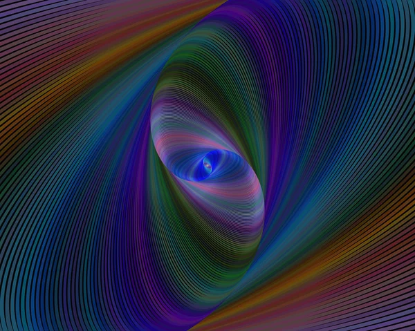 Fond elliptique fractal coloré — Image vectorielle